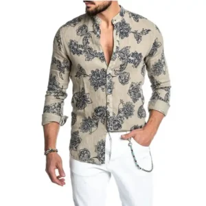 299 rs only flower style casual men shirt long sleeve thesparkshop.in